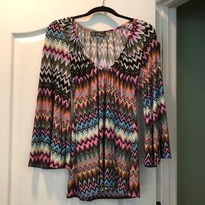 Multi Colored Retro Top